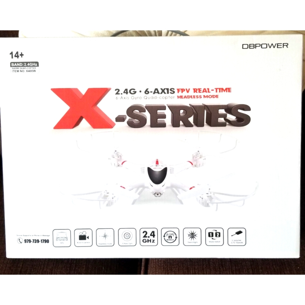 DBPower X-Series 2.4 . 6 axis FPV Real Time  Gyro Quad Copter Drone